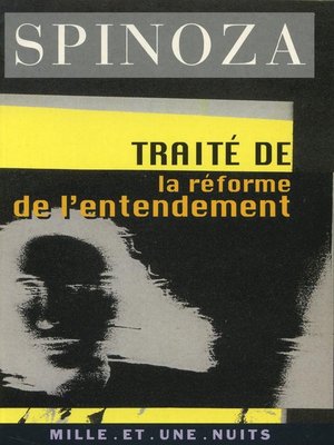 cover image of Traité de la réforme de l'entendement